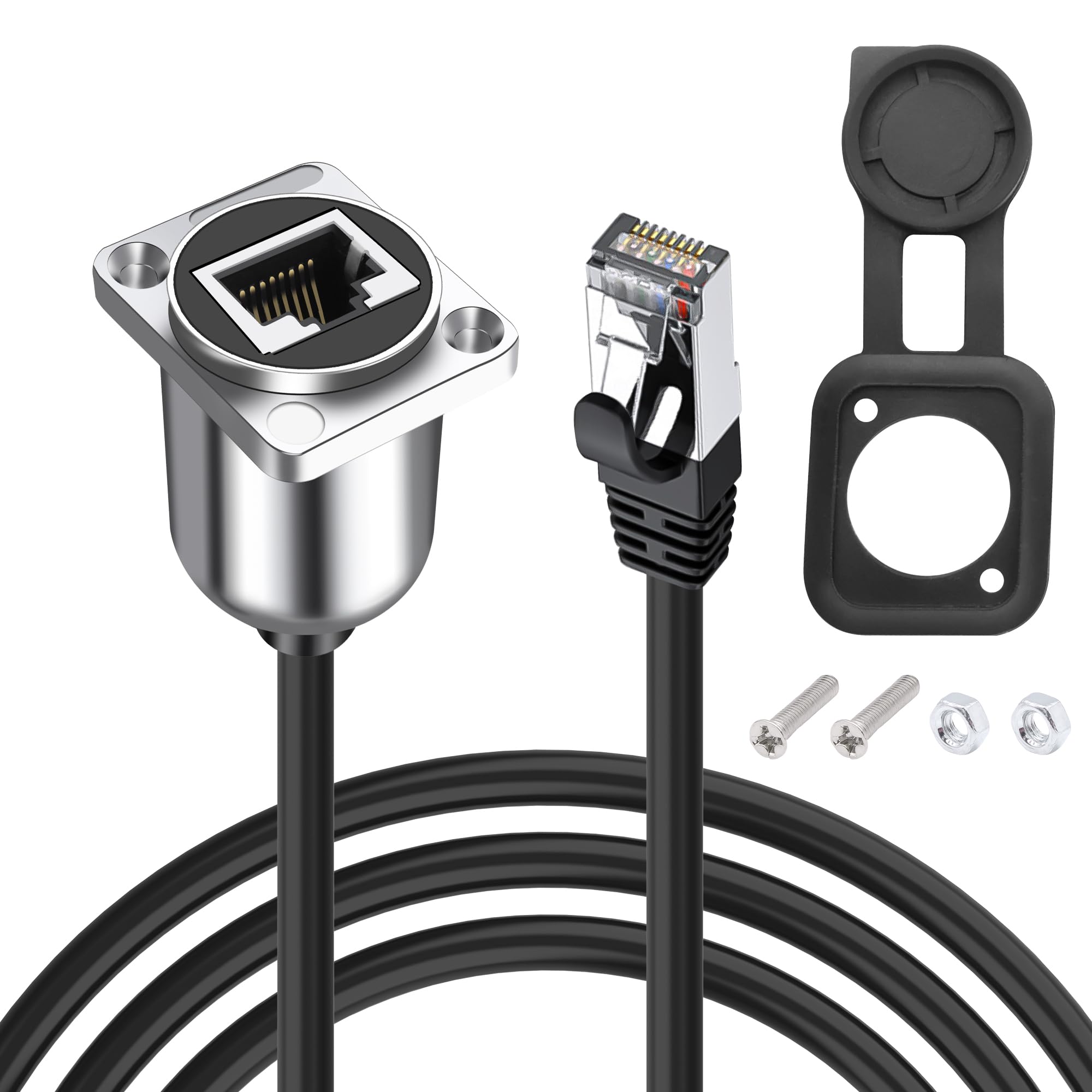 Câble Ethernet CAT6A RJ45 LAN rallonge 8P8C étanche - 8