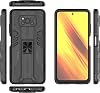 Funda Compatible con Xiaomi Poco X3 NFC, con Soporte Magnético para Auto, Resistente a Golpes, 2 en 1, Protectora, Negro 1