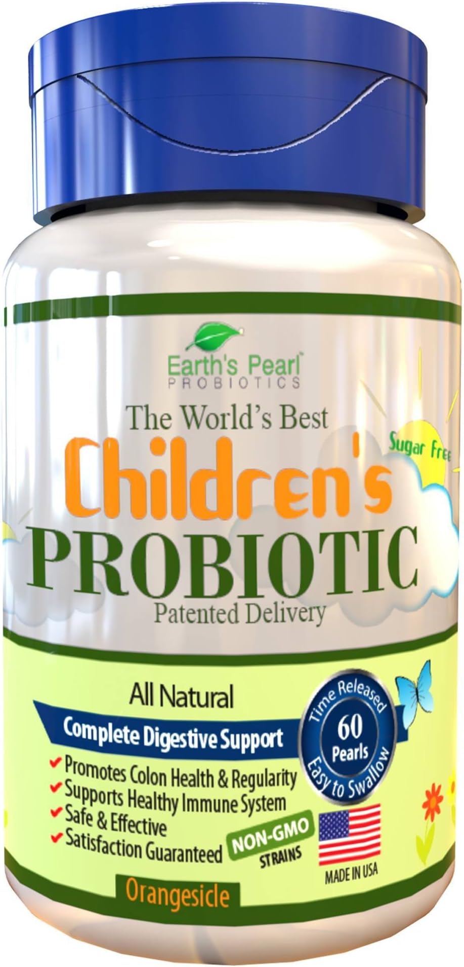 60 Day Supply – Kid's Pearl Probiotic – Super Tiny / One a Day Pearls – Patented Delivery to Improve Digestive Health – World’s Best Children’s Supplement – Verified Ingredients
