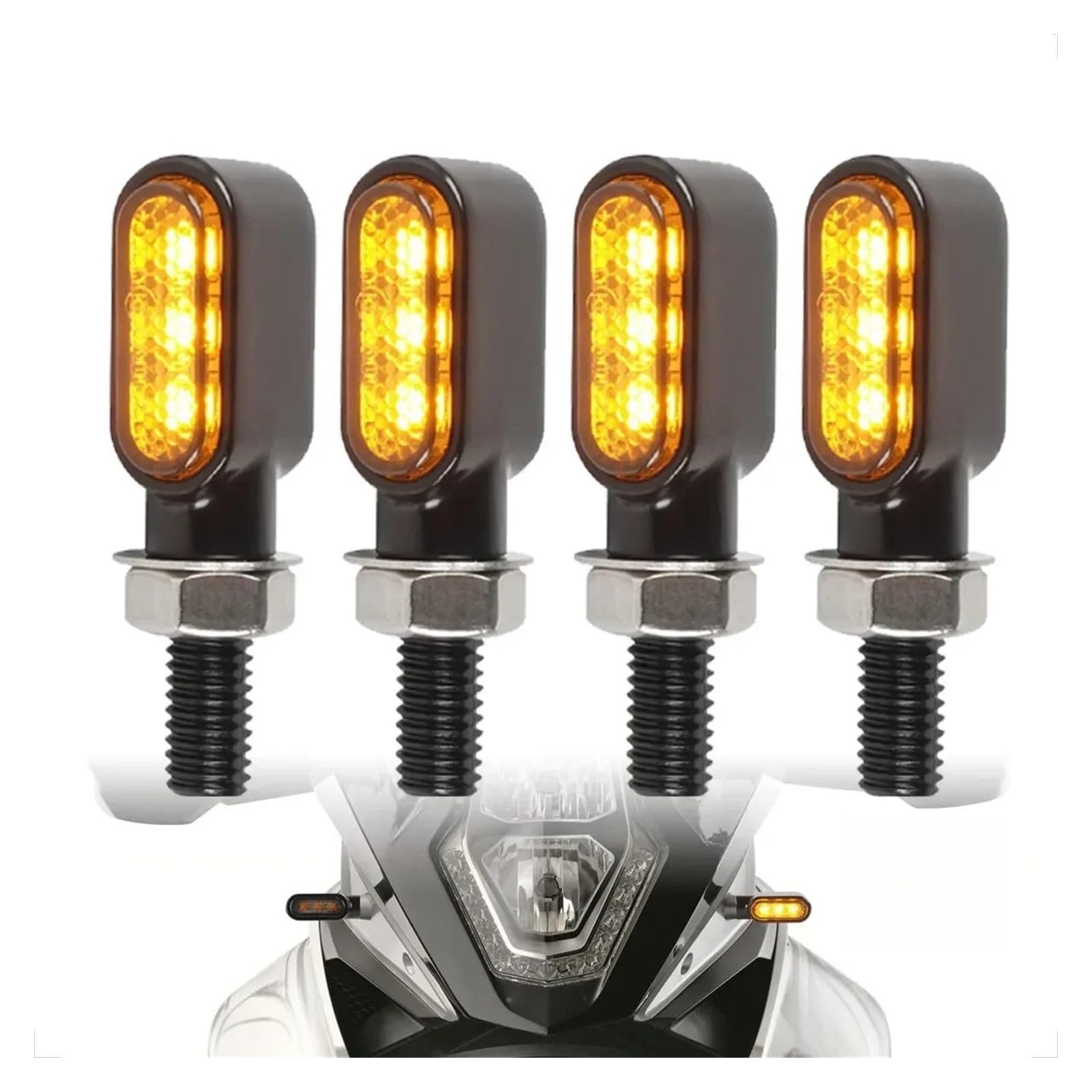 Lámpara de señal LED Motocicleta 8 mm Giro luz señal