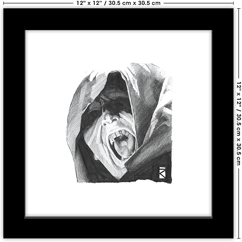 Miniatura 6 de Trends International Gallery Pops Star Wars Saga - Emperor Palpatine - Arte de pared, versión enmarcada en negro, 12 x 12 pulgadas