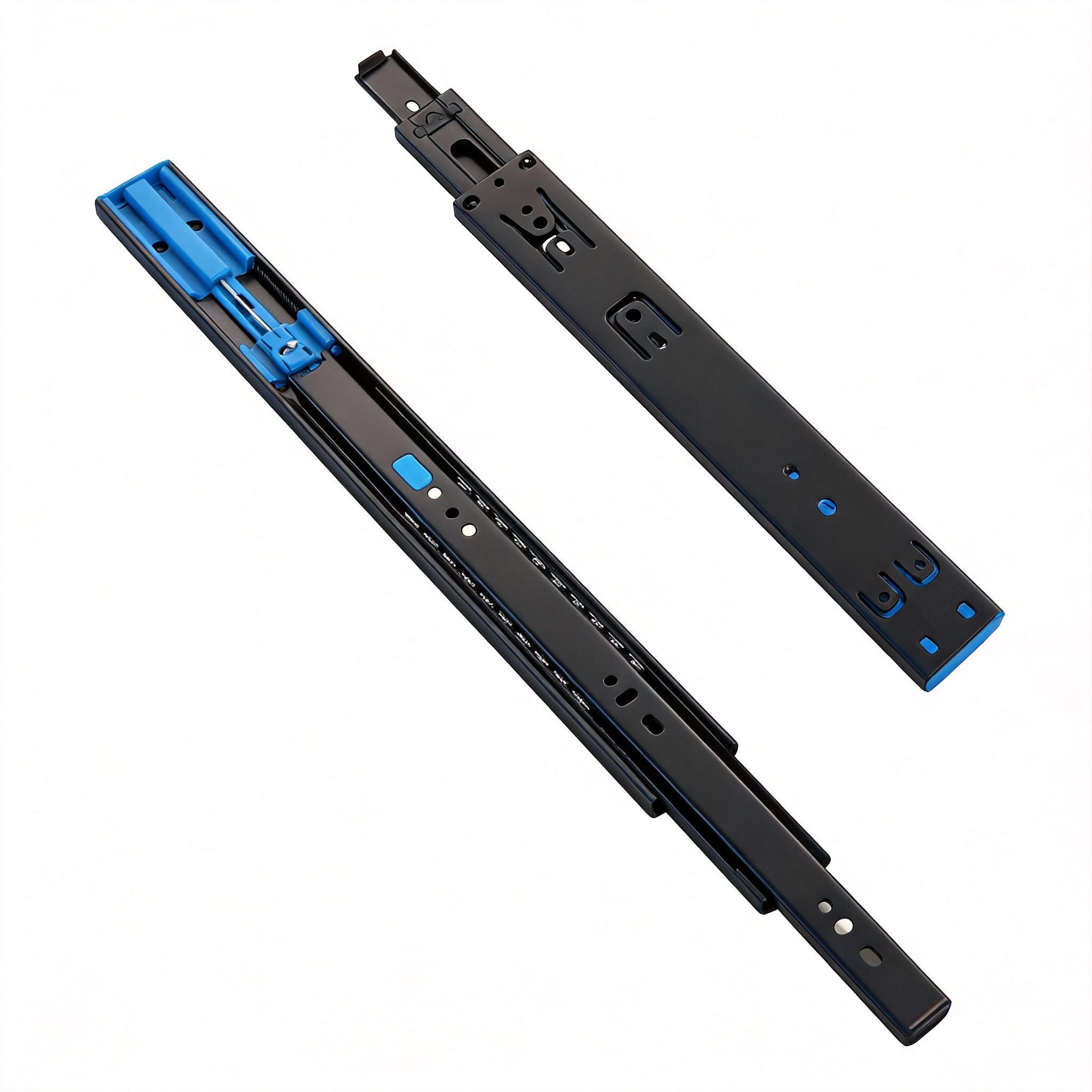 【左右1セット 200mm/250mm/300mm】引き出しスライドレール ソフトクローズ ボールベアリング式 3段引 DIY用 (25CM)