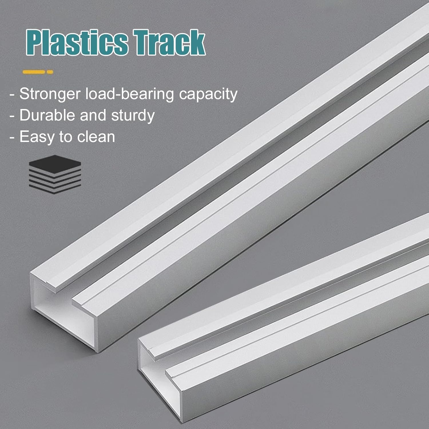 WDJBPSH White Sliding Curtain Rail Hardware, Commercial Room Divider Rod for Bedroom/Kids Room/Hospital Window Use, Self Adhesive Window Track Rods (Color : Wall Mount, Size : 3.7m/12.1ft)