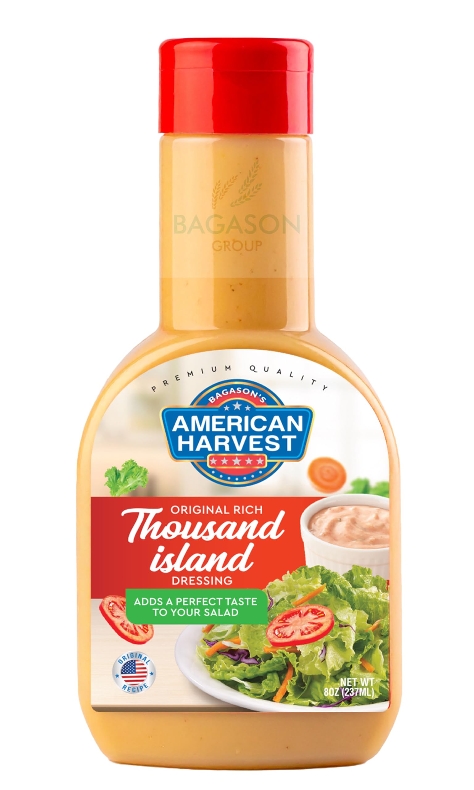 Rich Thousand Island Salad Dressing Sauce, 237ml (8oz)
