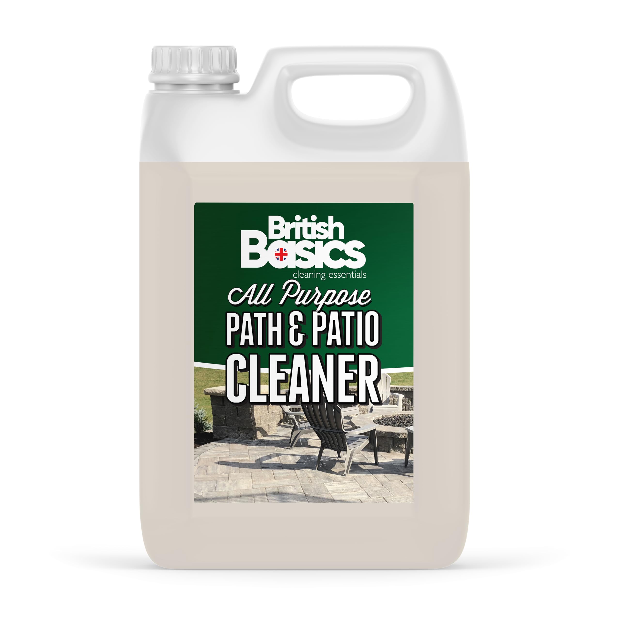 BritishBasics - Path & Patio Cleaner 2.5L | Powerful Mould, Algae & Moss Remover, Outdoor Surface Cleaner for Driveways, Decking, Paving, Fencing & Walls