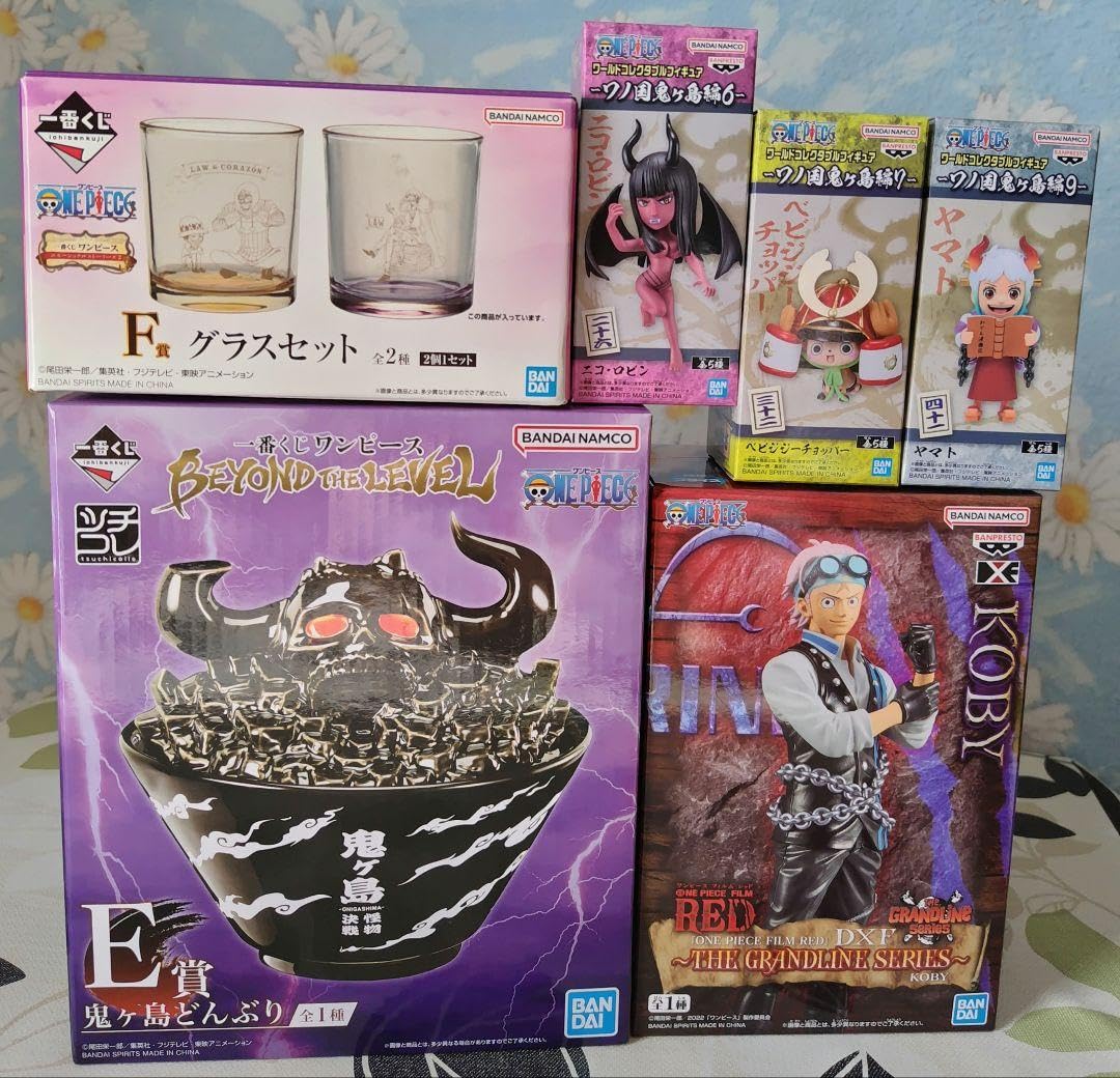 ワンピースフィギュア・グラスセット
