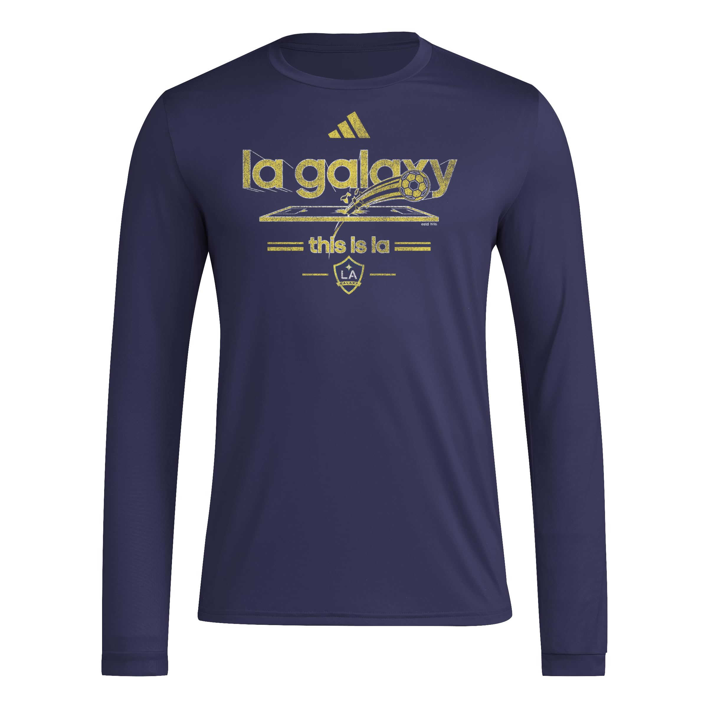 adidas Los Angeles Galaxy Pre-Game Long Sleeve T-Shirt Camiseta de Manga Larga de Los Angeles Galaxy Pre-Game Hombre