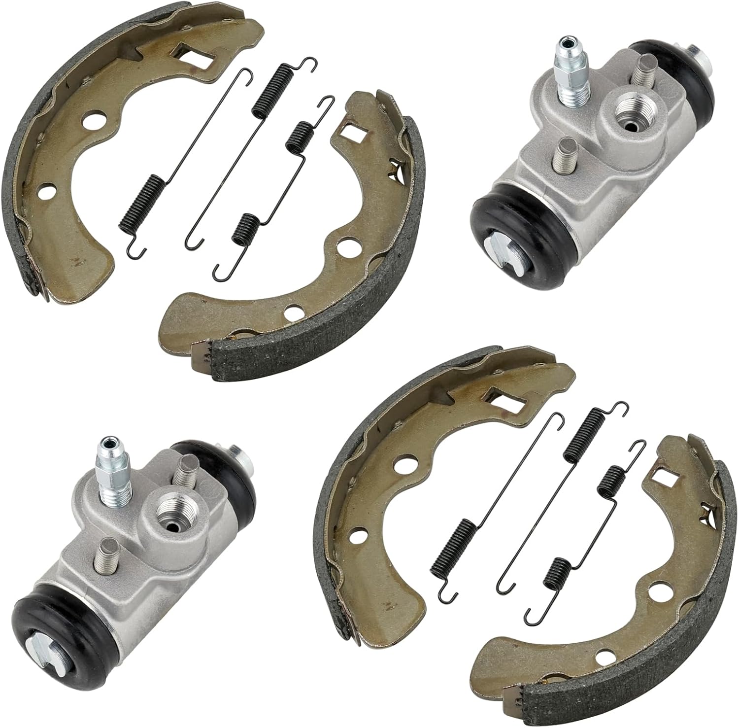 Caltric Rear Brake Shoes Cylinder Compatible with Kawasaki Mule 2500 KAF620C 1994-2000 / Mule 2010 2020 2030 KAF540C KAF540D KAF540E 1993