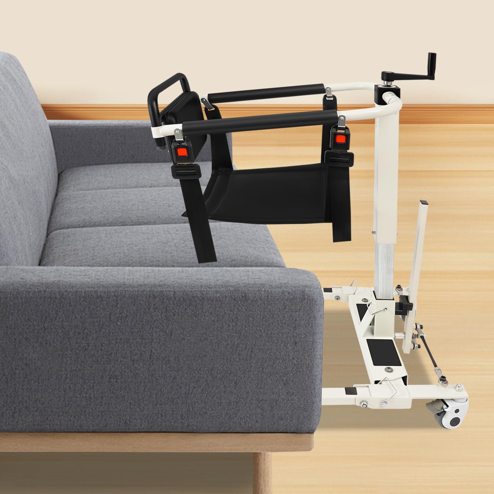 Patientlift Chaise de transfert pour la maison et la voiture, hauteur d'assise réglable de 35 à 70 cm, capacité d'utilisation de 120 kg, convient aux personnes ayant une largeur de corps inférieure à