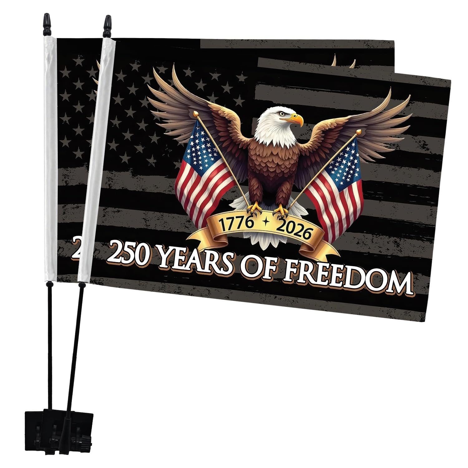 Amazon.com : KafePross 2 Pack USA 250th Anniversary Car Flag 250