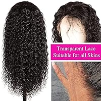 Vista 4 de Peluca de cabello humano ondulado con encaje frontal HD de 13 x 4 pulgadas, densidad del 180%, pelucas de cabello humano prearrancadas, peluca