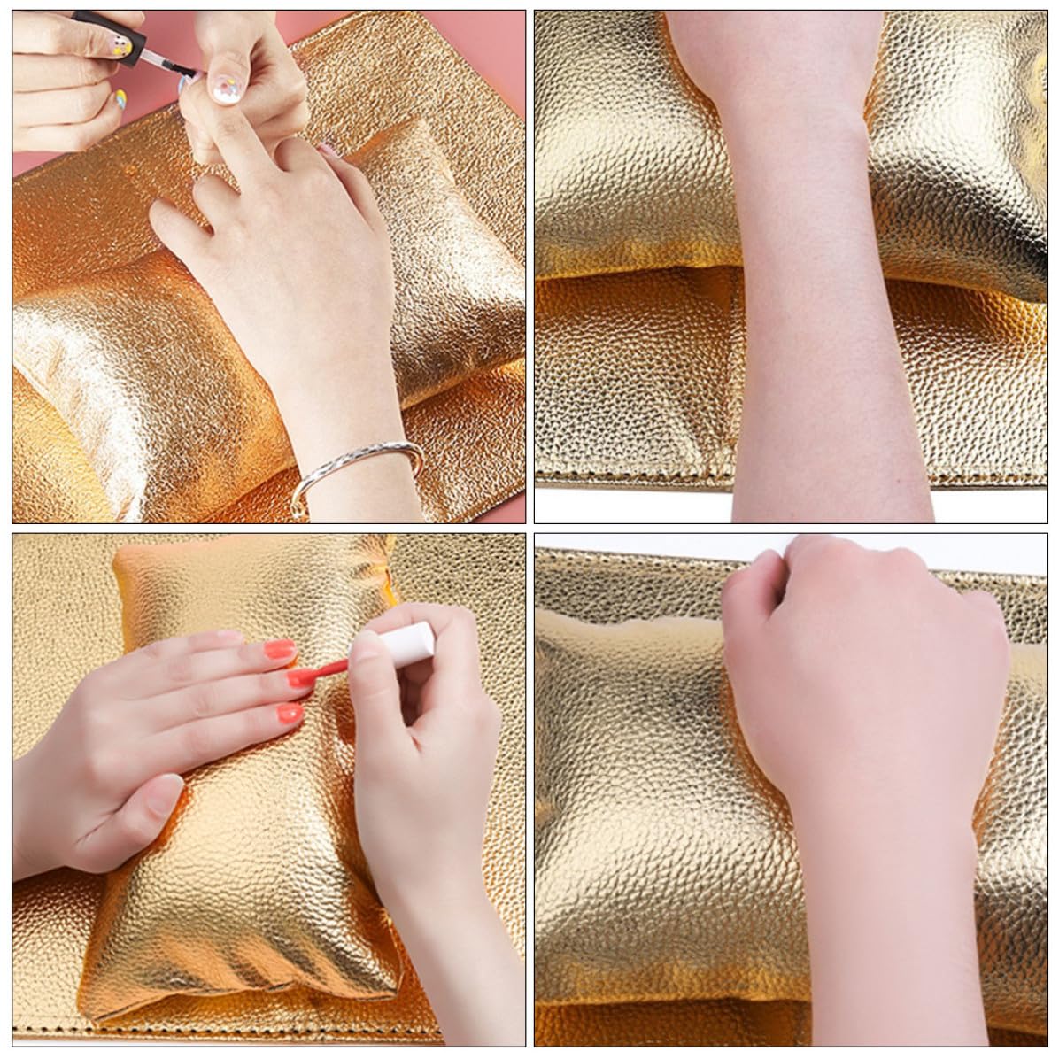 Pu Nail Arm Rest Cushion Protects Tabletop Comfortable Hand Rest Pillow for Professional Nail Art Salon Home Use