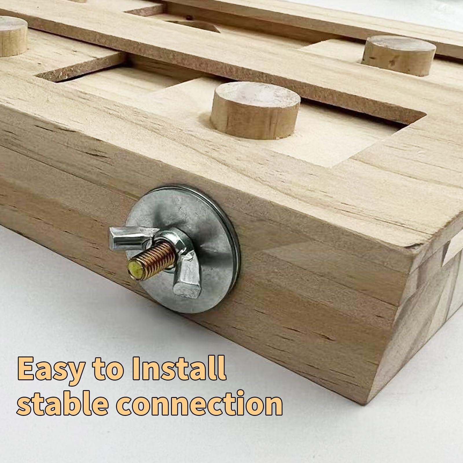 FlidRunest Caja de Madera Extra Grande para pájaros, Juguete de Rompecabezas para pájaros, alimentador de Alimentos, Juguete de enriquecimiento para Loro, Periquito, cacatúa, Conure, Conures, Gris