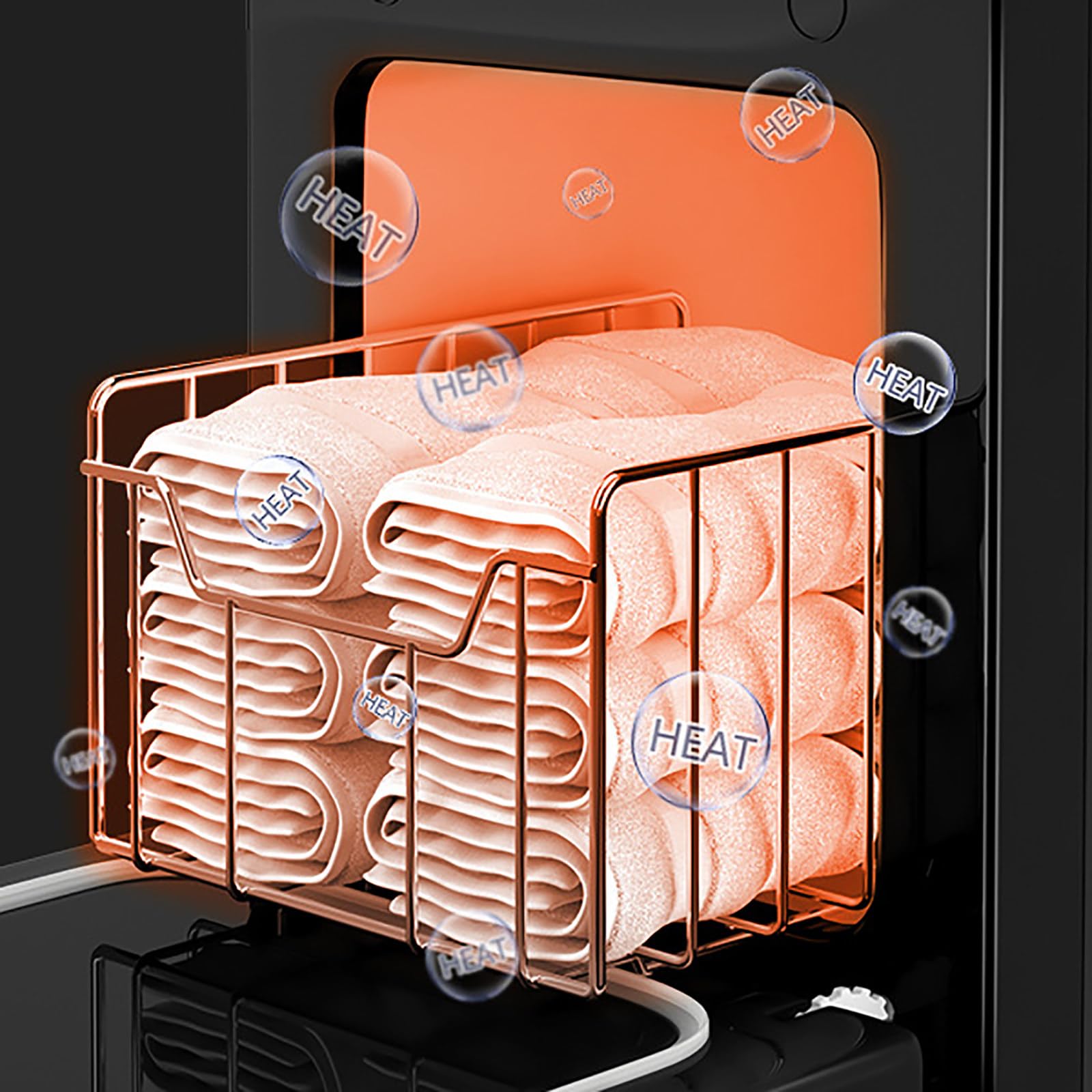 Professioneller Handtuchwärmer, 5 l, 80.0 °C schnelle Heizung, 360 ° Heizung für Spa, Salon, Fitnessstudio und Hotel – kompaktes Design für kleine Handtücher und Komfort.