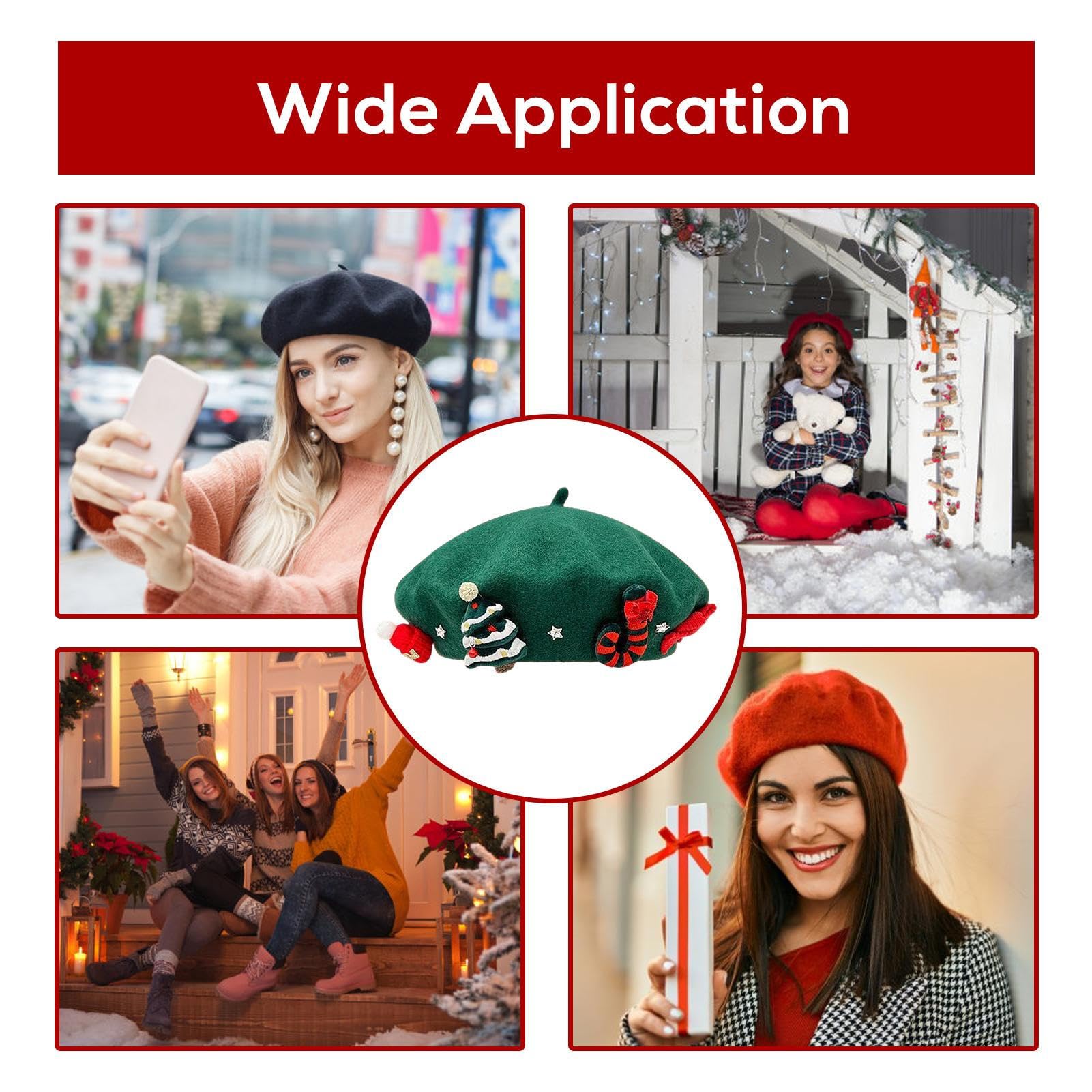 Béret Français Bordeaux, Chapeau De Peintre, Béret En Feutre Pour Femme, Chapeau D'hiver Pour Femme, Cadeau De Noël, Cadeau Pour Elle - Canada