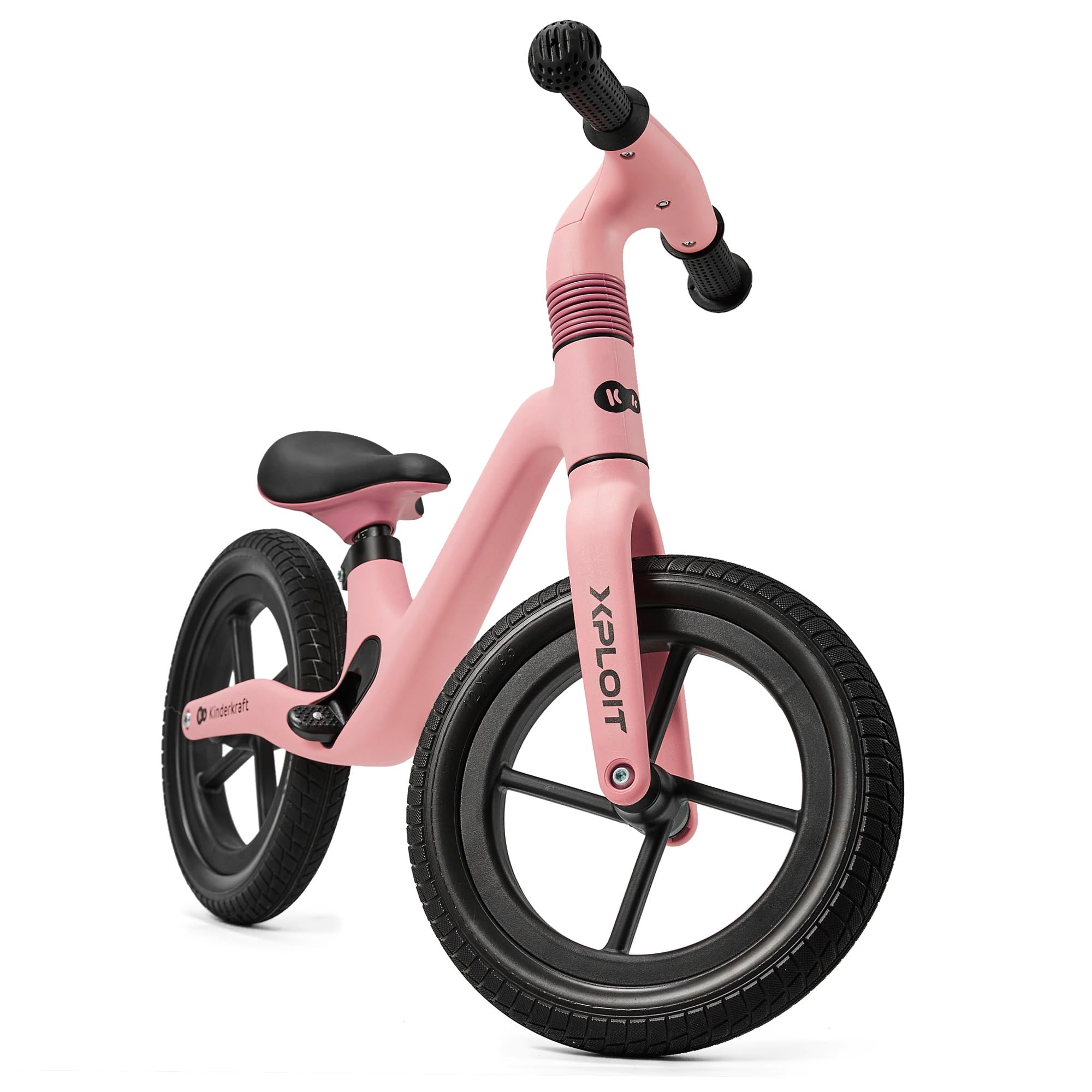 Kinderkraft XPLOIT Bicicleta sin Pedales, Bicicleta Niño 2 años, de 80 cm, Bicicleta 2 Ruedas, Bicicleta de Equilibrio, Sillín Ajustable, Ruedas Grandes de PU, 35 kg