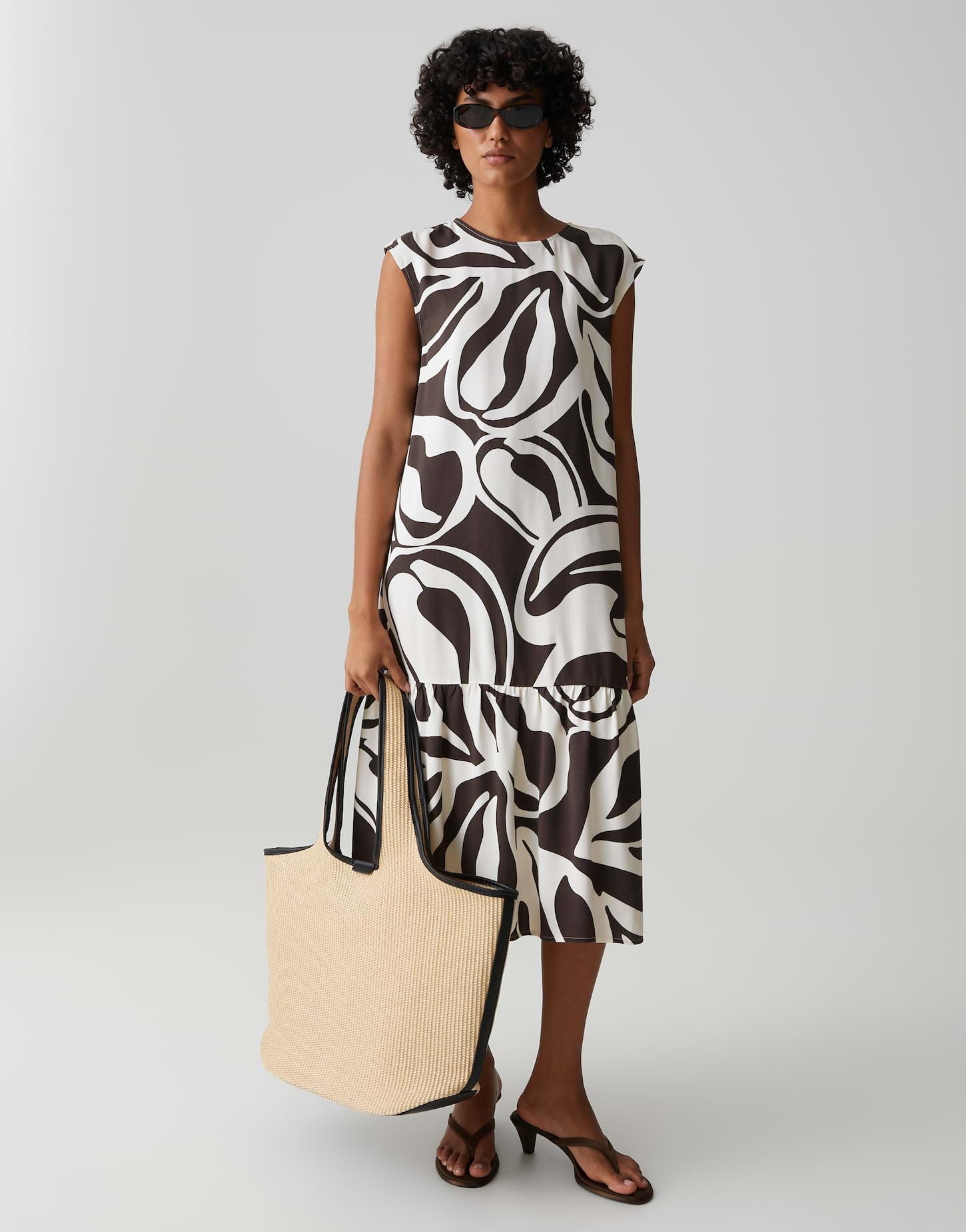 OPUS Damen Midikleid | Printkleid aus nachhaltiger ECOVERO™ Viskose