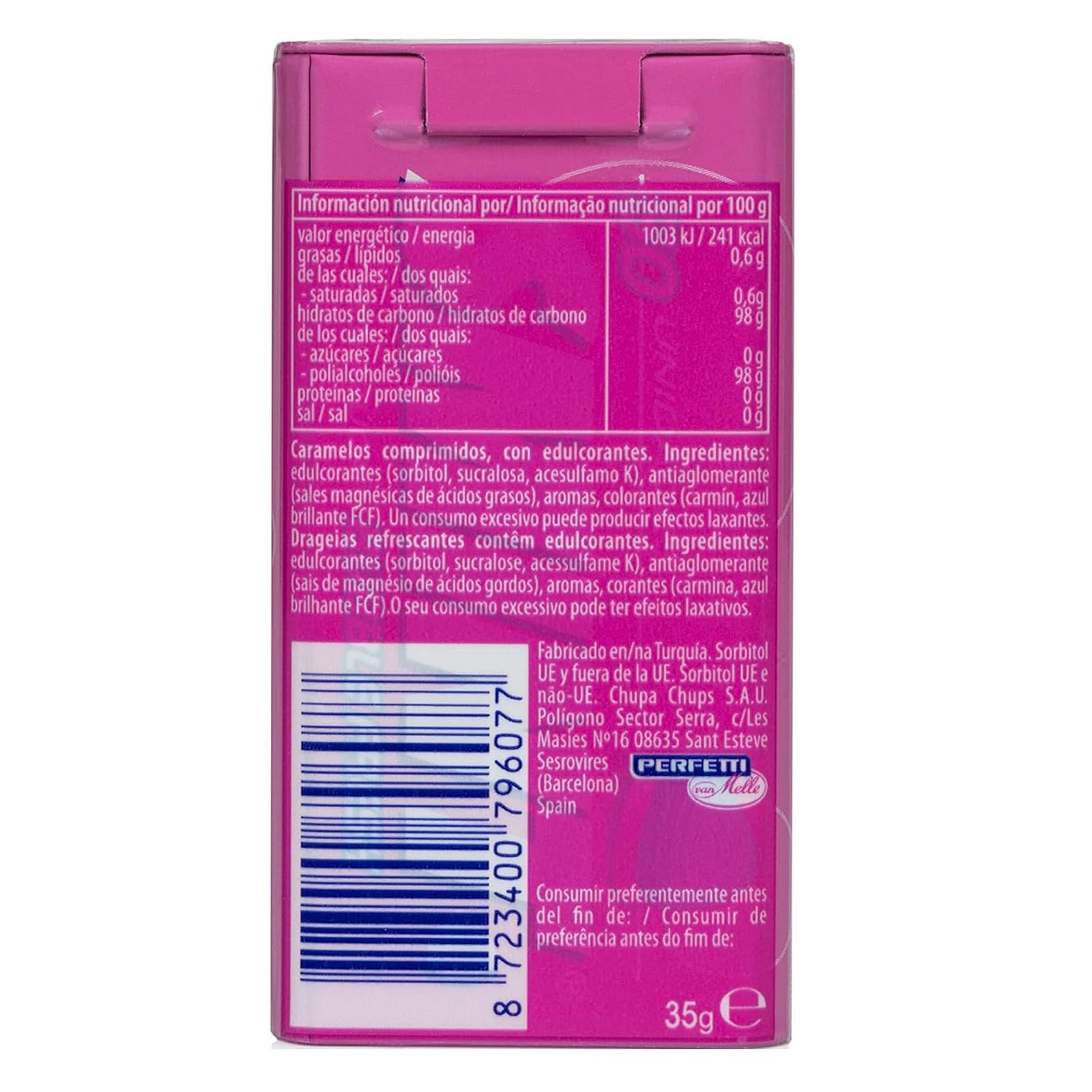Deliex - Smint Tin, Caramelo Smint Comprimido Sin Azúcar - 12 unidades de latas de 35 gr. (Total 420 gr.) (12, Bubblefresh)