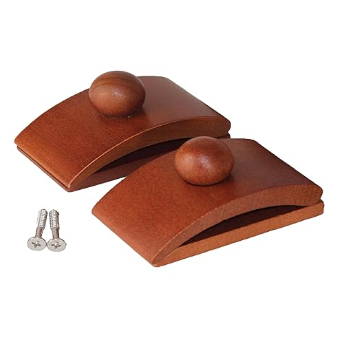 Precision Quilting Tools Perchas de madera para tapiz, 2 clips grandes, oscuro, colgador de edredón para exhibición de pared, abrazaderas de edredón