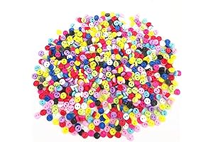 Tiny Resin Buttons for Crafts: Pack of 100 - Add Dazzling Embellishments to Your Creations