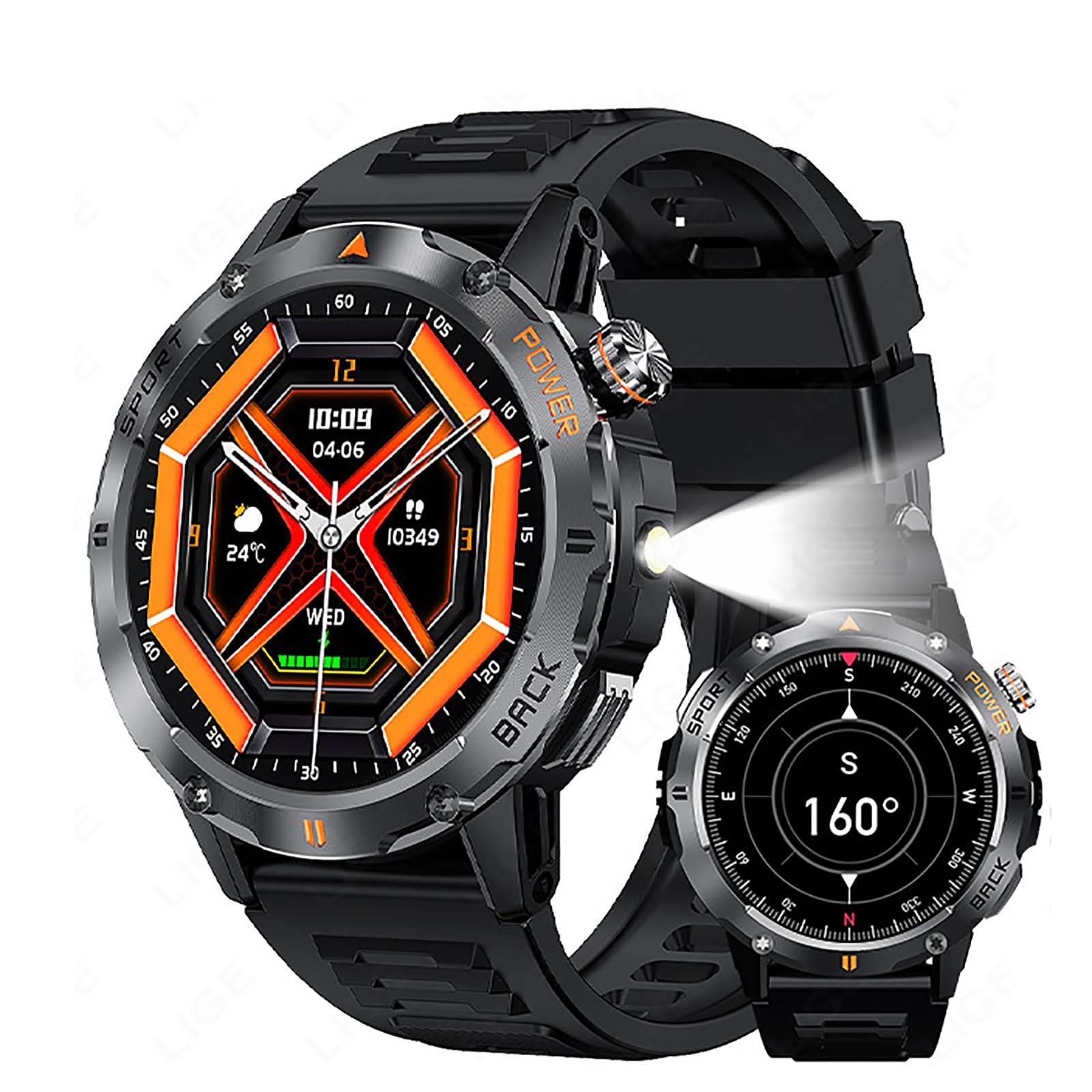 Reloj deportivo inteligente con GPS impermeable IP68 y pantalla de 1.54 7