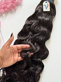 Cabelo Humano Ondulado Castanho 35 A 75 cm – HIDRATADOS DA VANI (75 cm, grama(s), 100)