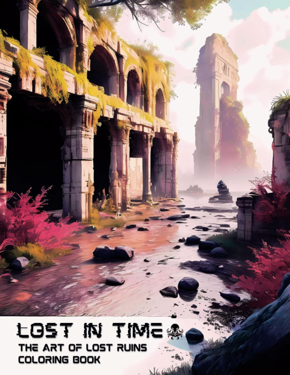 Lost in Time: The Art of Lost Ruins: Coloring Book: Escapes to Forgotten Worlds