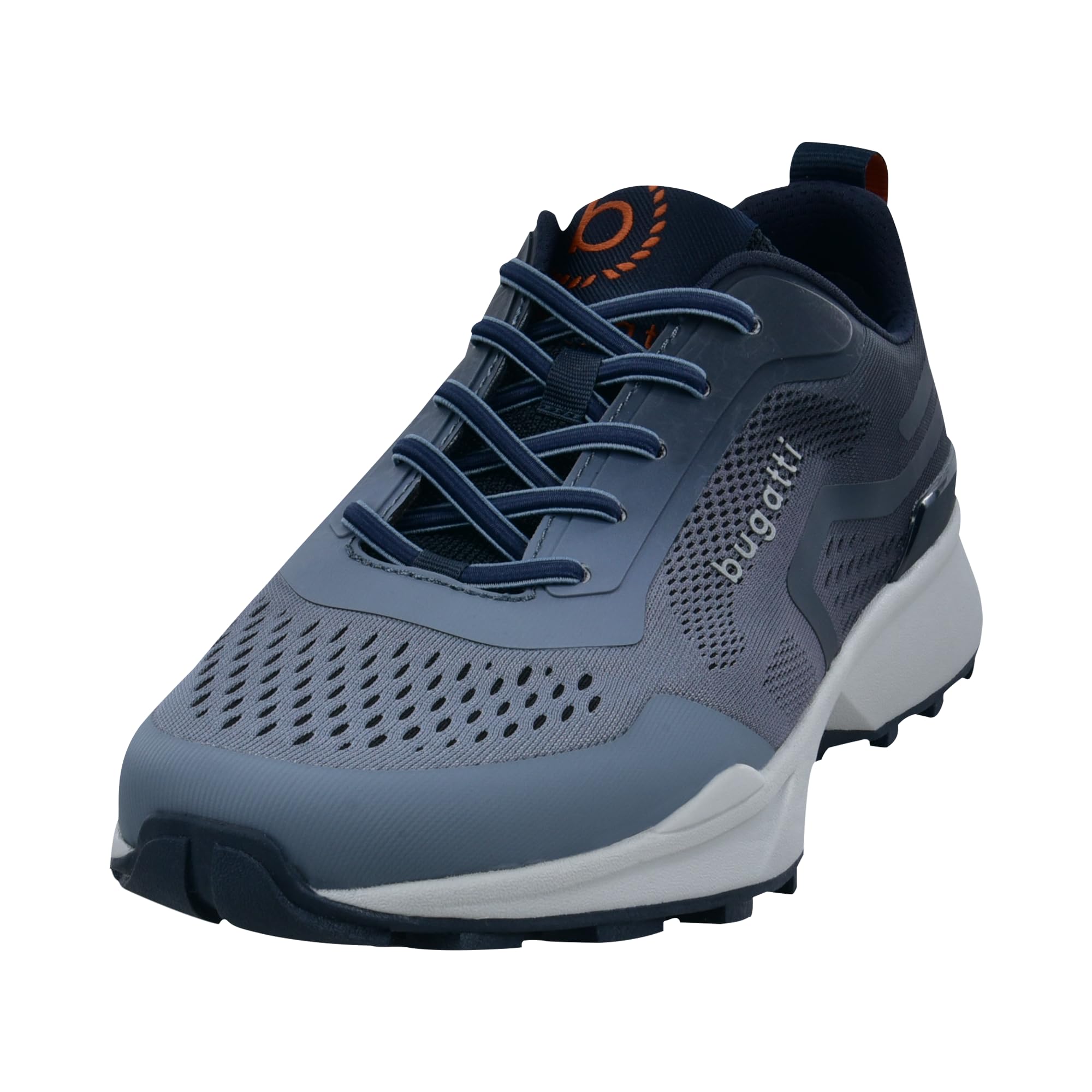 bugatti 342AG4046959-1020 Schnürhalbschuh Textil & Synthetik Herren in Weiss-Kombi