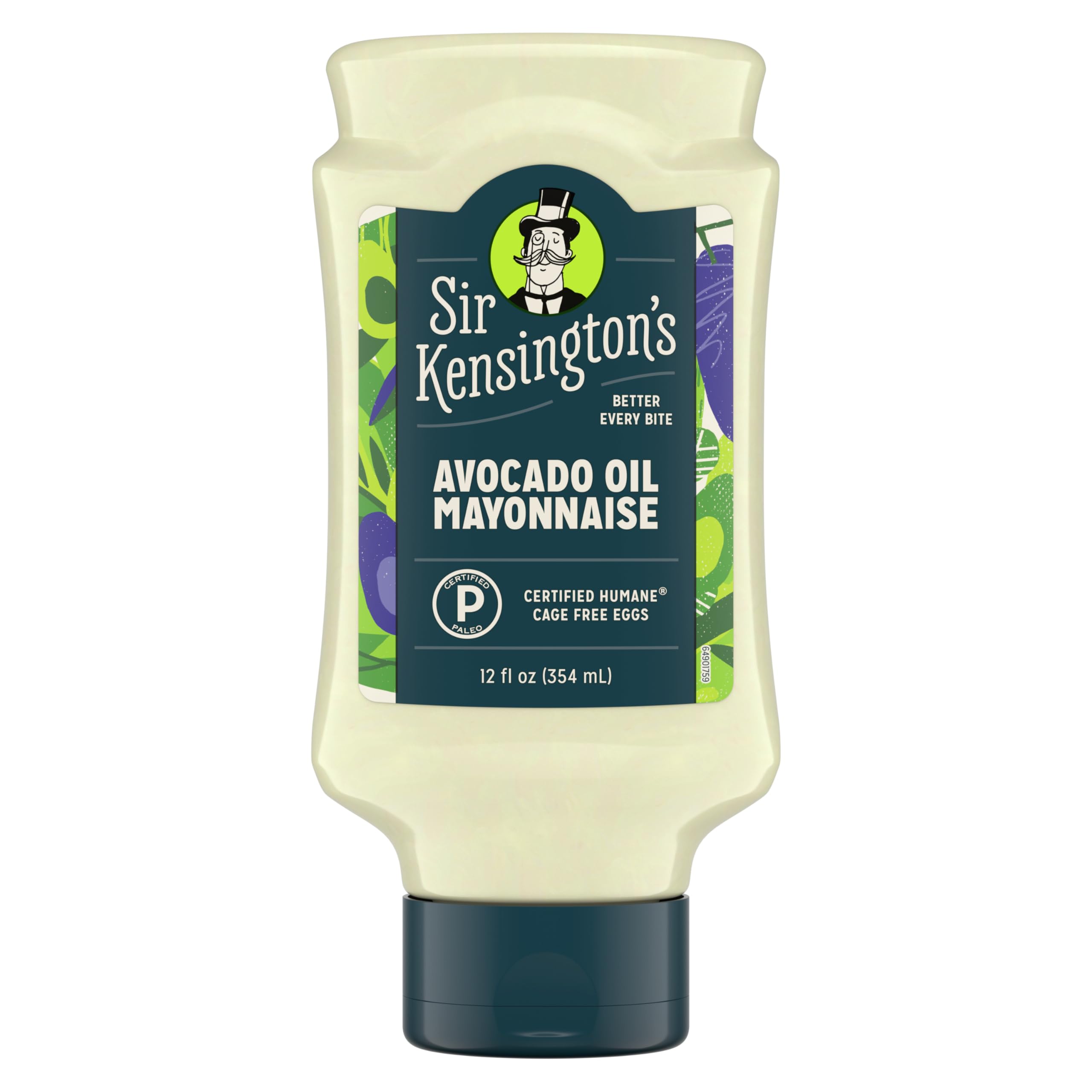 Sir Kensington's Mayonnaise Avocado Oil Mayo Keto Diet & Paleo Diet Certified Gluten Free & Non-GMO Project Verified Condiment 12 oz