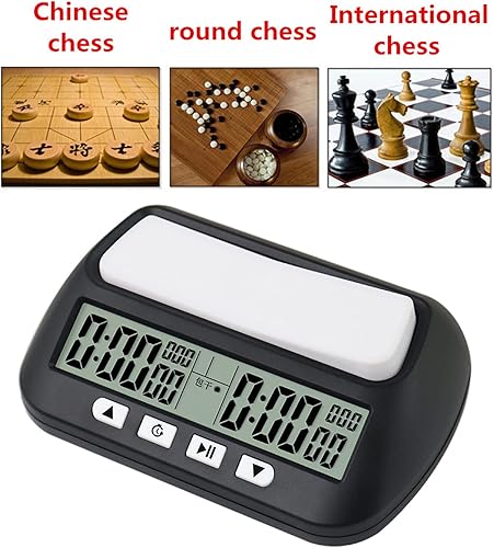Miniatura 2 de Reloj de ajedrez profesional con temporizador de cuenta hacia abajo Juego de mesa, cronómetro, reloj digital compacto, medidor de horas de