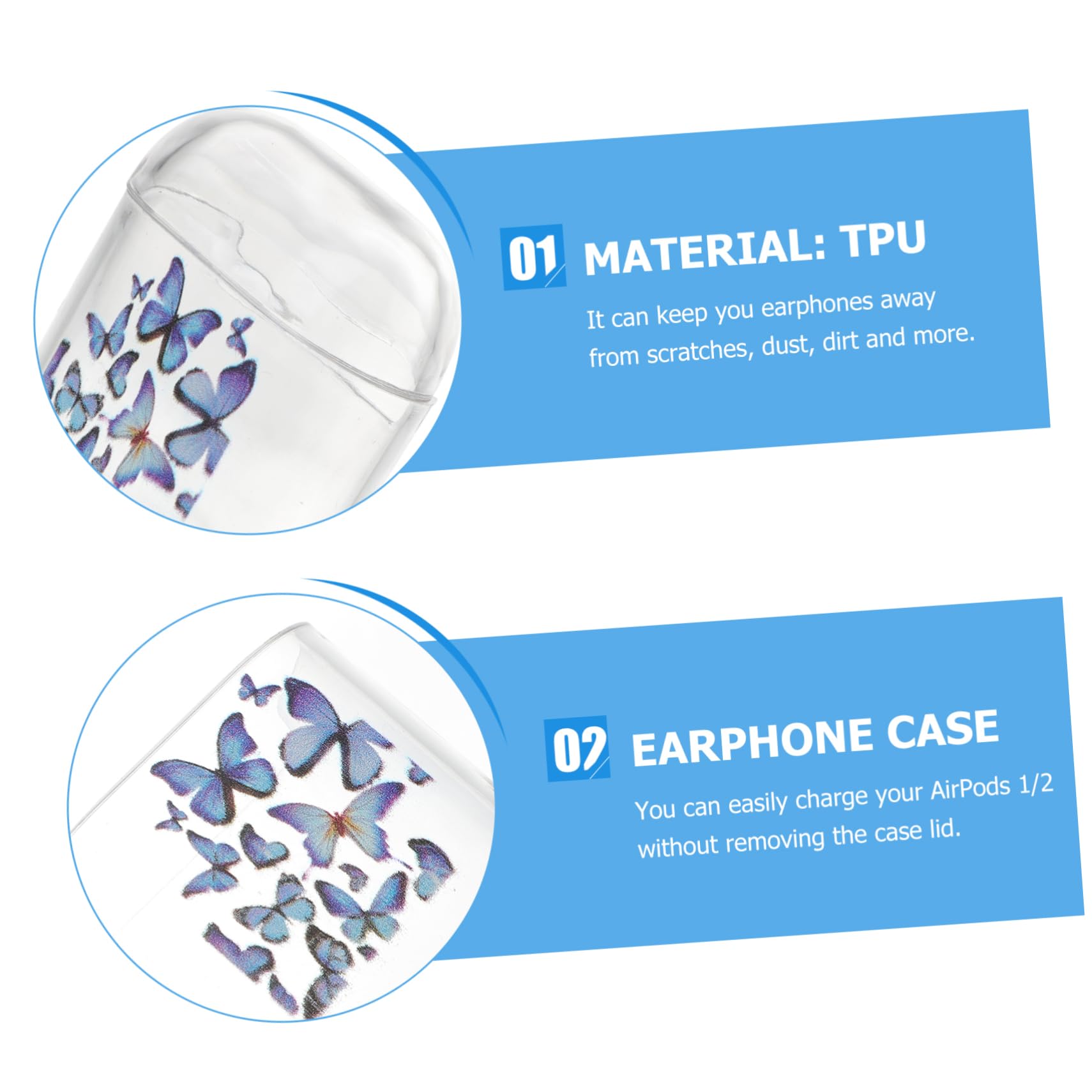 Étui De Protection Avec Mousqueton Pour écouteurs Sans Fil - Coque TPU/PC Anti-chocs, Anti-rayures - Portable Et Durable