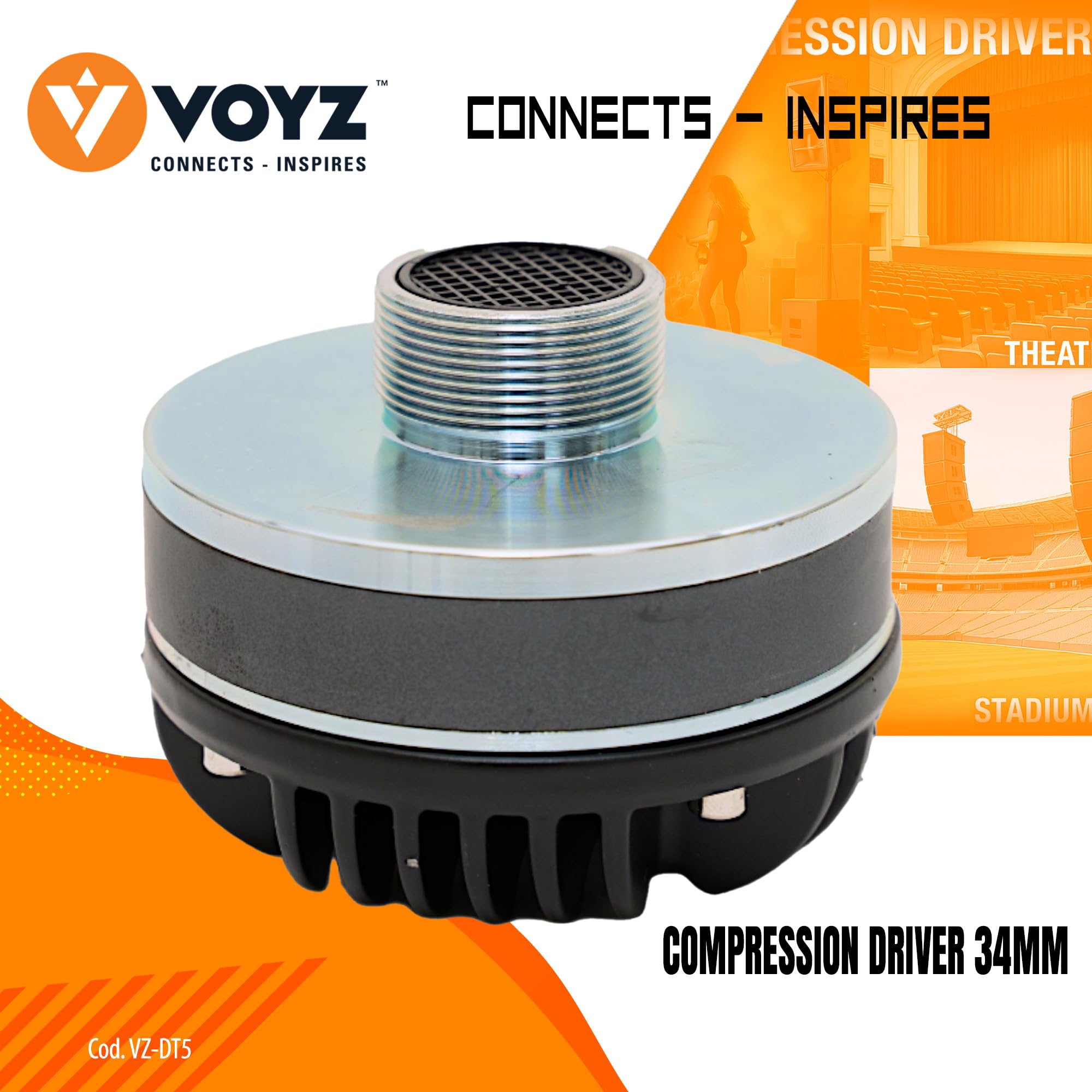 VOYZ Twist-On Throat Compression Driver - High Power 800/1000