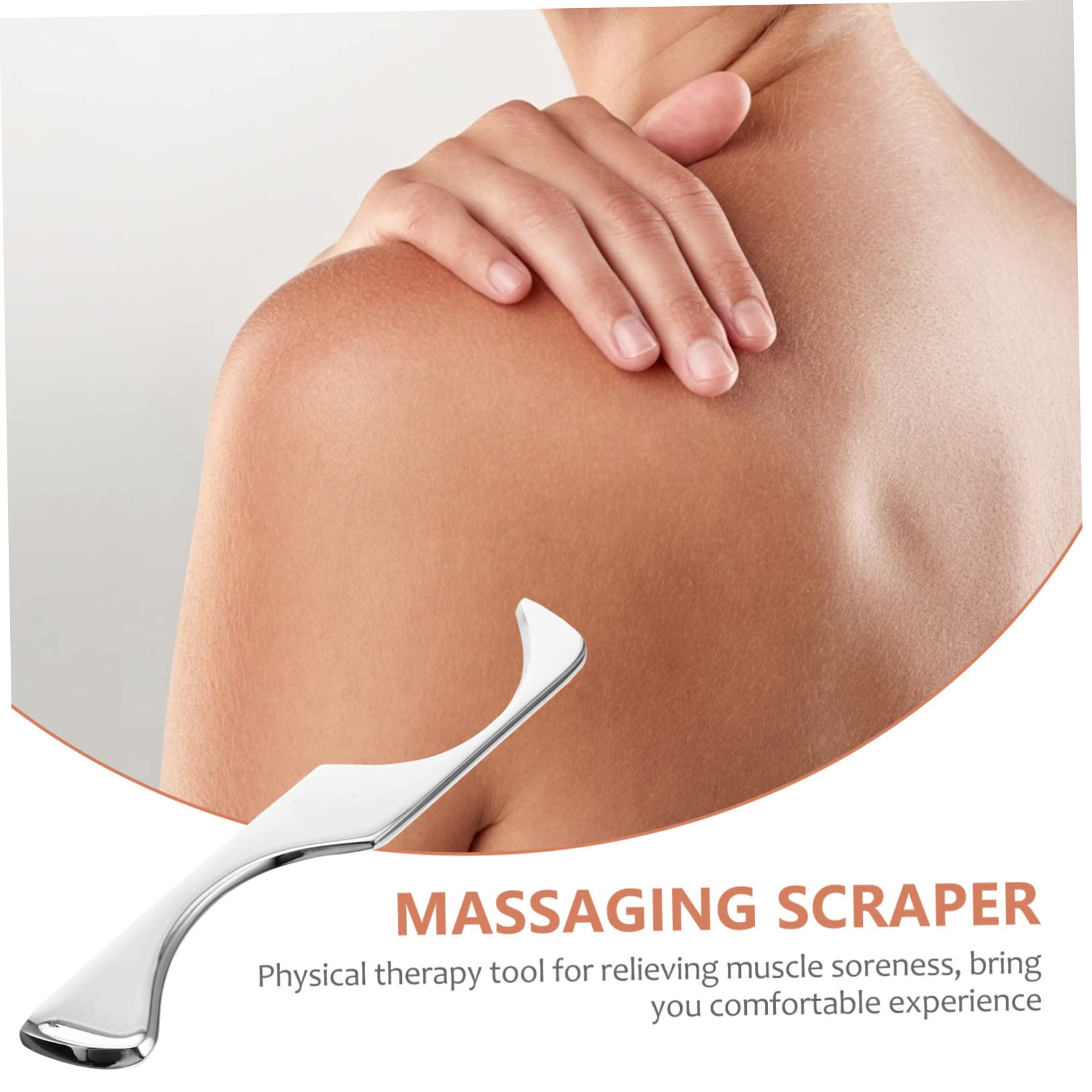 FOMIYES 3stücke Stainless Steel Faszienmassage-schaber Für Körper Rücken Beine Und Nacken Ergonomisches Massagewerkzeug Muskelentspannung Und Schmerzlinderung Geeignet Für Therapeuten