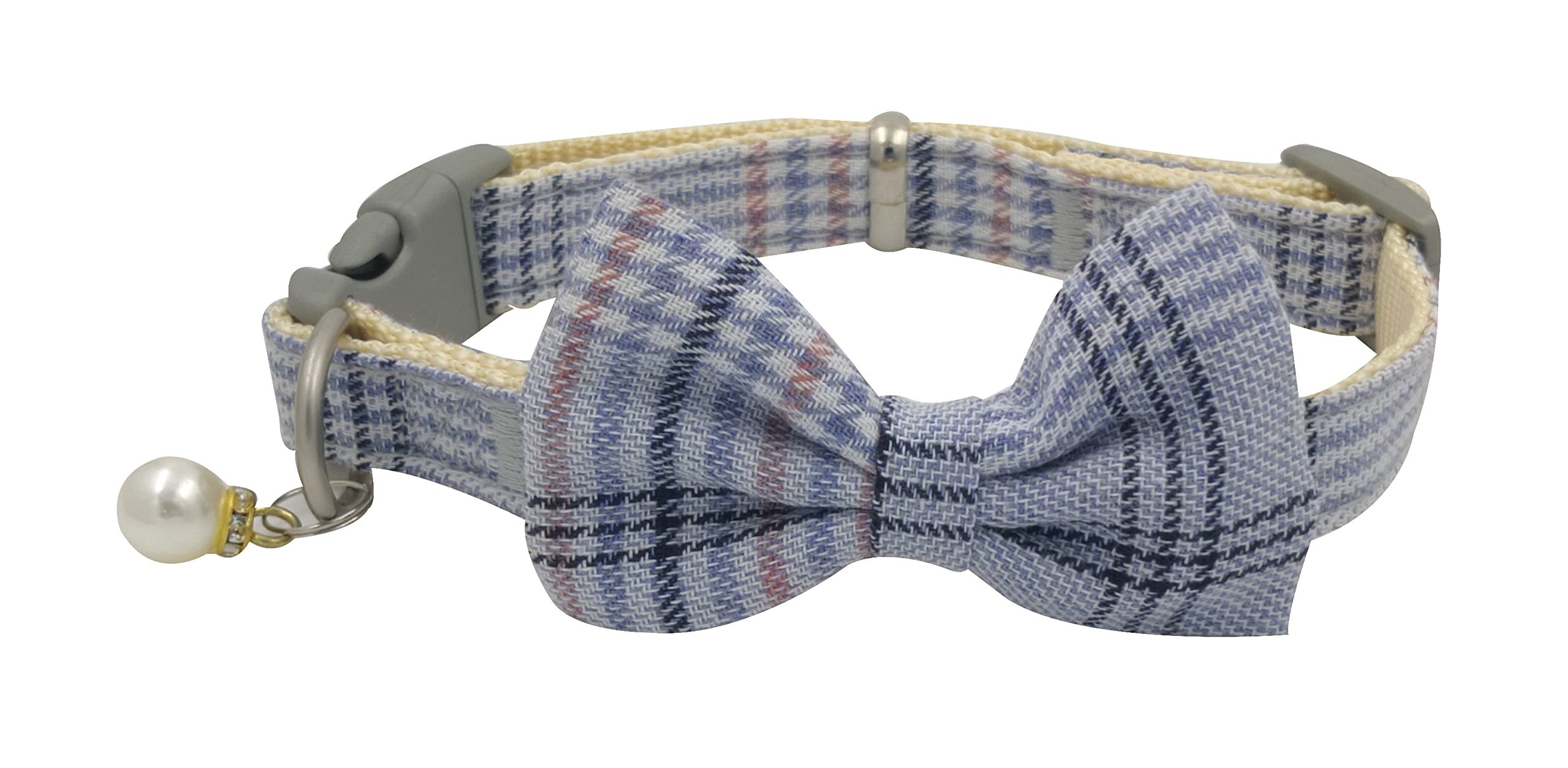 Pets Empire Safety Quick Release Cat Collars, Soft Kitten Collars with Detachable Bow Tie Adjustable 20-30 cm (Blue) (B09VCF8HGS) Amazon Price History, Amazon Price Tracker