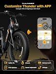 Jasion Thunder Electric Bike,1800W Peak Ebikes for Adults,26''Fat Tire Best Ebike for Men,80 Miles with 864Wh Battery,30+MPH Max Speed Bicycles,400LB Capacity