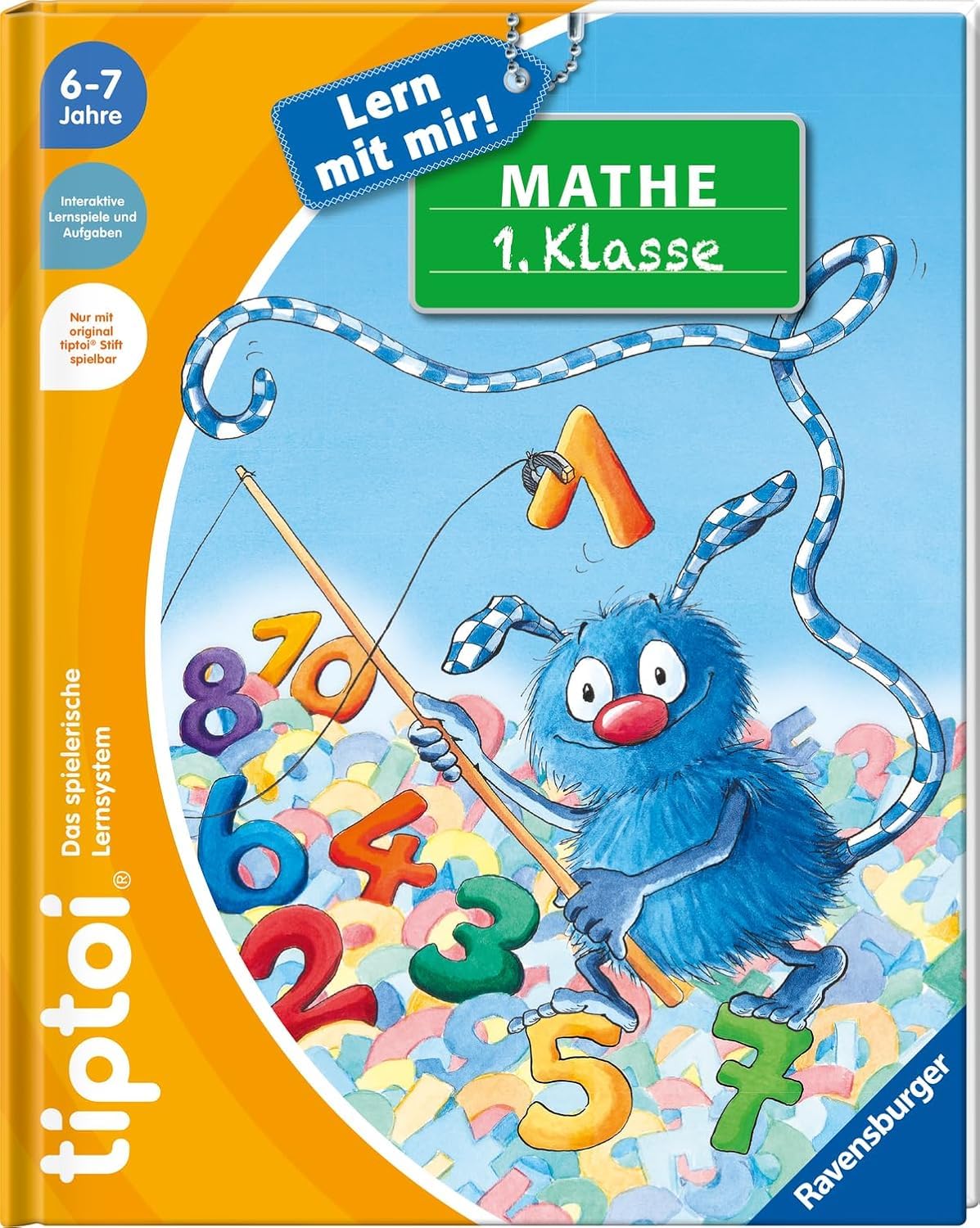 Ravensburger tiptoi Set: Lern mit Mir! Matematyka 1. klasa (książka edukacyjna) + 00110 tiptoi Der Pen + 1x1-plakat, zabawka edukacyjna dla dzieci
