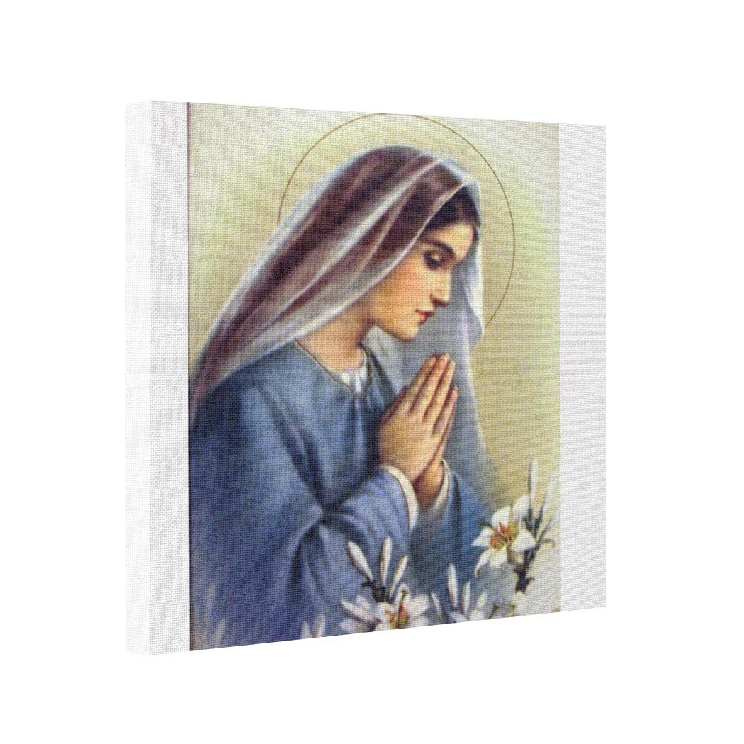 Canvas Picture Frames Classic Vintage Blessed Virgin Mary Mother of God Stretched Canvas