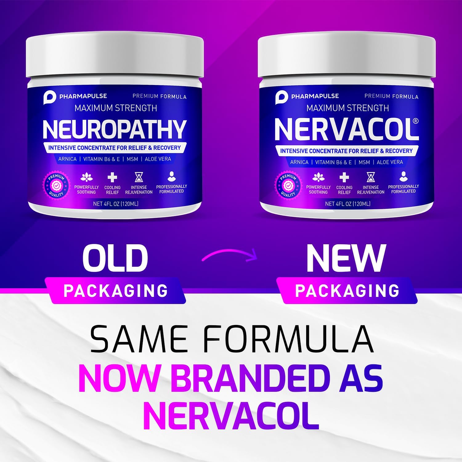 Pharmapulse Neuropathy Nerve Therapy & Relief Cream - Maximum Strength Relief Cream for Foot, Hands, Legs, Toes Includes Alpha Lipoic Acid, Arnica, Vitamin B6, Aloe Vera, MSM - Effective Soothing 4oz 4 Ounce (Pack of 1) image 5 of 6 B09NRGSNDZ