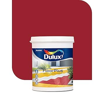 Dulux FloorPlus for Floor Coat | DIY, Quick Drying with High Adhesion,Washability & Abrasion Resistance | Water Based Emulsion- 1L (Terracotta)