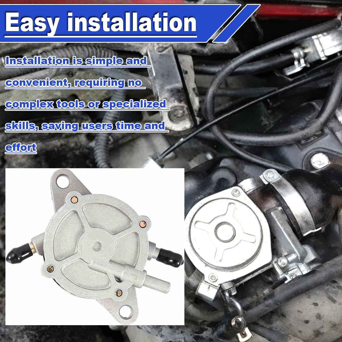 250cc Pompe à essence à dépression pour scooter remplacement pour GY6 50 cc 125 cc 150 cc moto scooter quad kart cyclomoteur quad 4 roues buggy des dunes pour Taotao pour Roketa pour Sunl