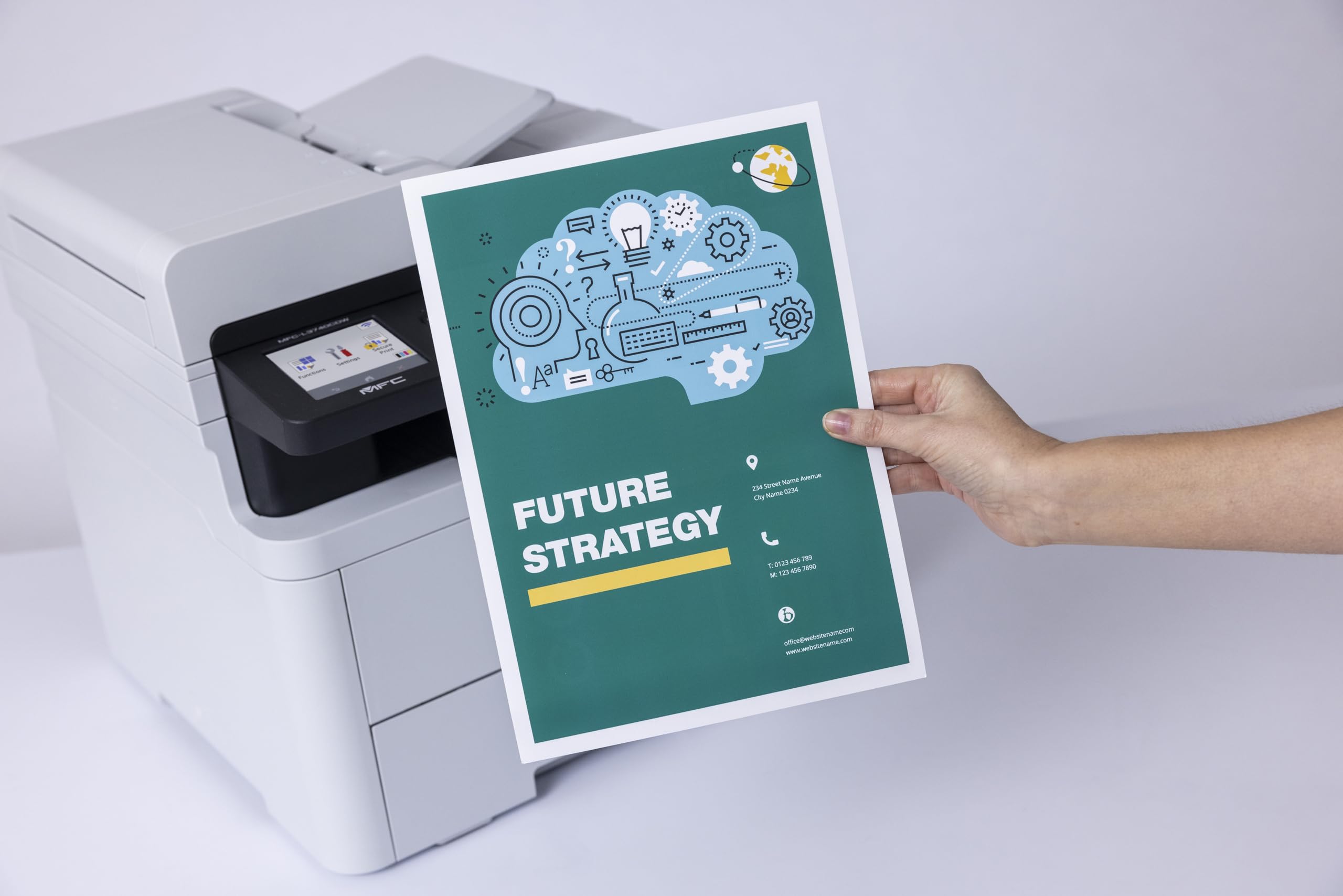 Brother MFC-L3740CDW - Dispositivo multifunzione 4 in 1 a colori con Wi-Fi/LAN e stampa fronte/retro