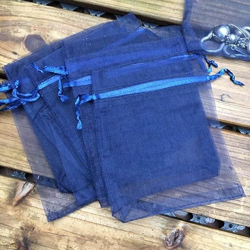 Vista 84 de 100 Pcs Gift Organza Bags 5x7 Inch Gold Drawstrings Sheer Fabric Pouch for Jewelry Baby Shower Christmas Party Favors Wedding Kids Men Teenage