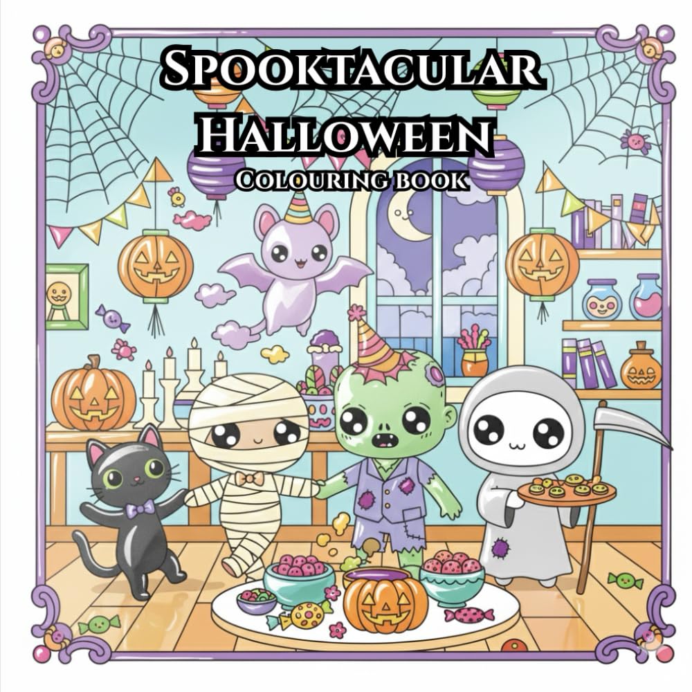 Spooktacular Halloween Colouring Book: 40 Spooky and Fun Colouring Pages | Perfect for the Spooky Season and Halloween Night