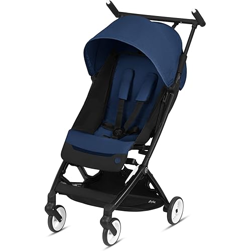 CYBEX Libelle Stroller, Ultra-Lightweight Stroller, Small Fold Stroller, Hand Luggage Compliant, Compact Fits CYBEX Car Seats (Sold Separately), Infants 6 Months+, Navy Blue