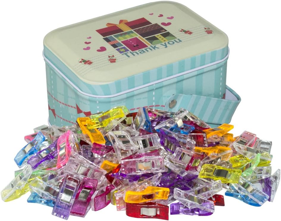 Sewing Clips and Quilting Clips,Fabric,Craft Clips Pack of 60,Assorted Colors for Craft