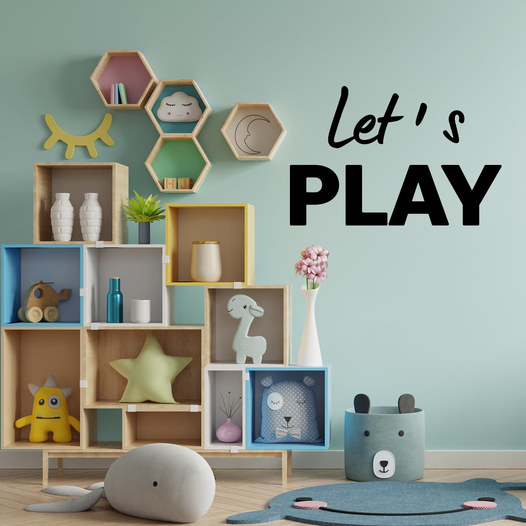Let's Play Wall Decals Kids Room Vinyl Wall Stickers - Image 3