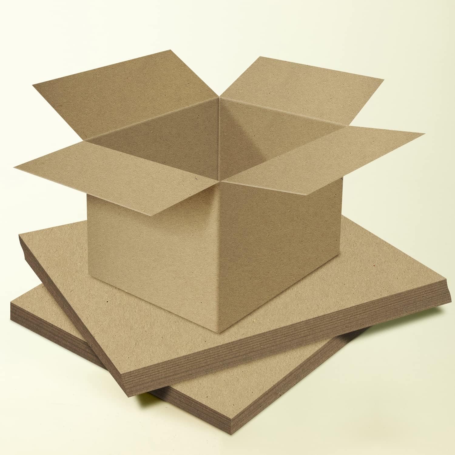 Brown Kraft Chipboard Medium Weight 30Pt (Point) Cardboard Scrapbook Sheets | Great for Arts & Crafts, Scrapbooking, Packaging, Notepad Backing, Gift Tags, Photo Mats | 12 x 18 | 50 Sheets per Pack