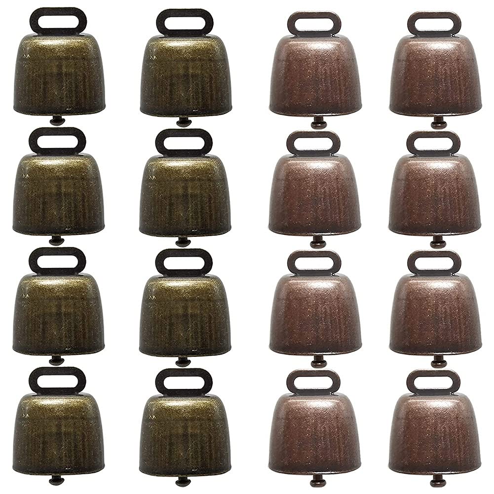 Ghulumn16 Pcs Cow Sheep Grazing Copper Bells Small Bells in Cattle Goat Farm Bell High Distance Bells