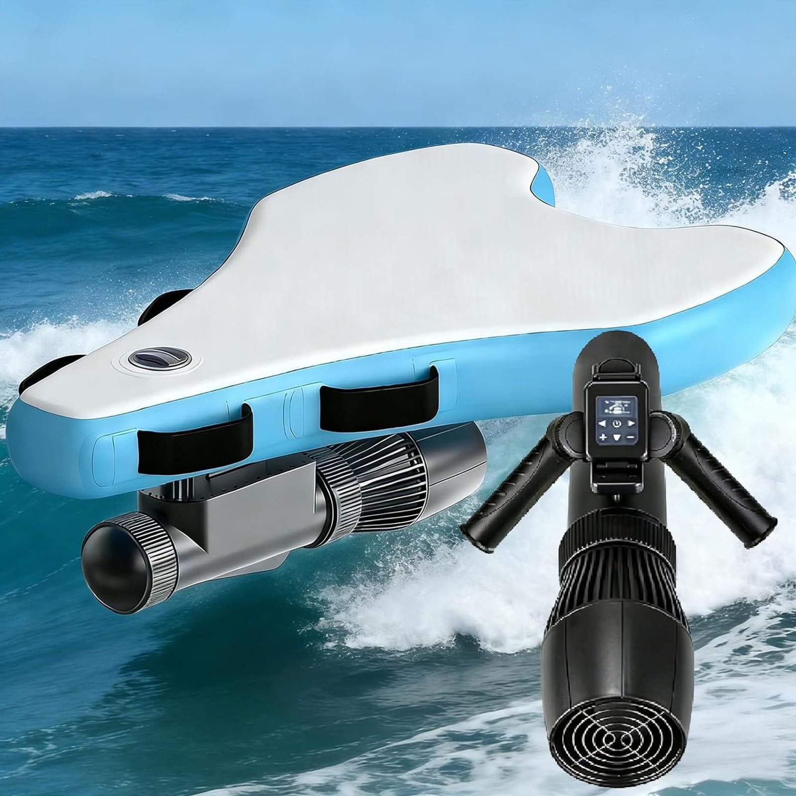 JozyJul Electric Jet Surfboard Powered Surfboard 500w/700w with High Efficiency Motor, Smooth Adjustment Performance, Electric Water Board for Ocean Surfing, Snorkeling, Pool Use 700W
