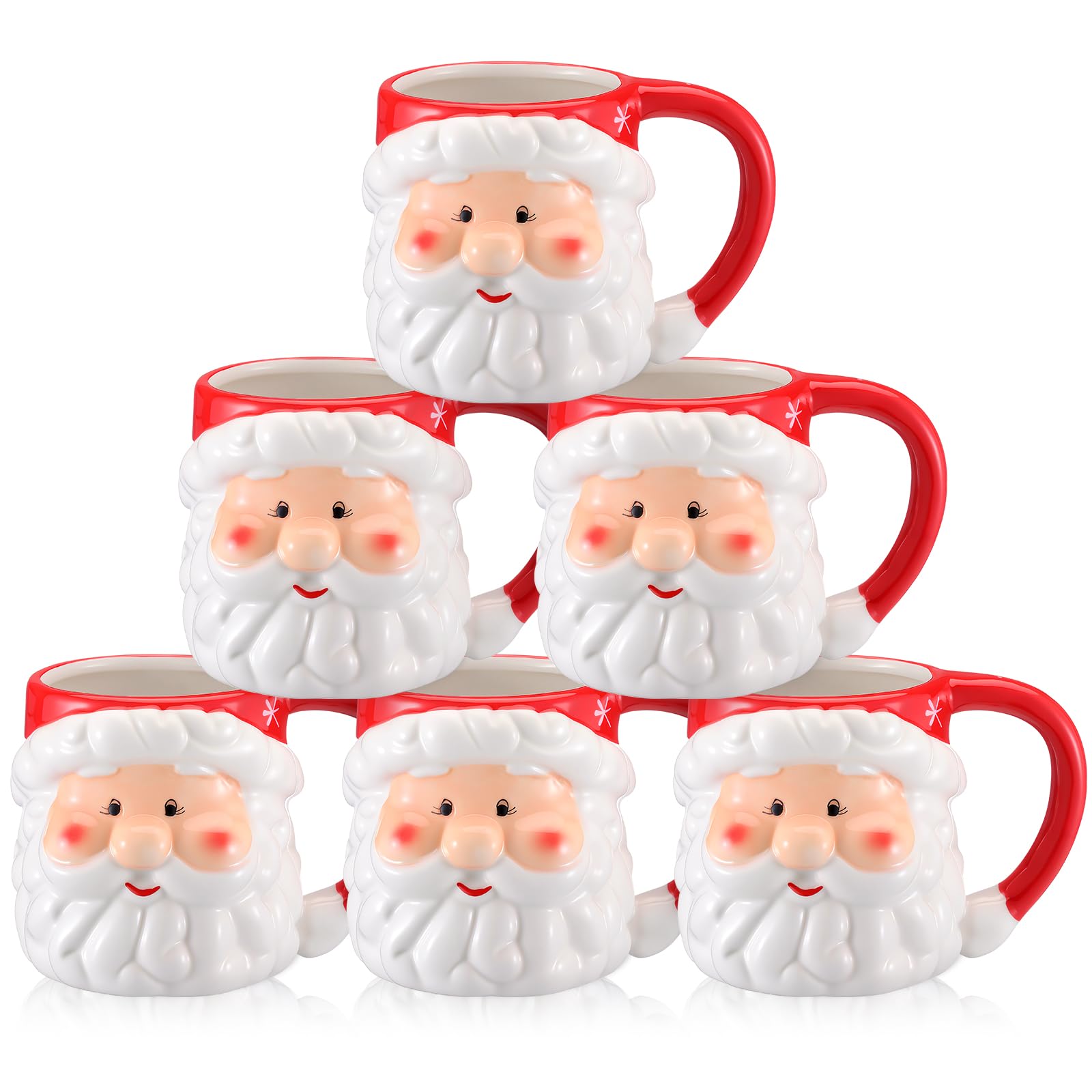 Sliner Santa Mugs Set of 6